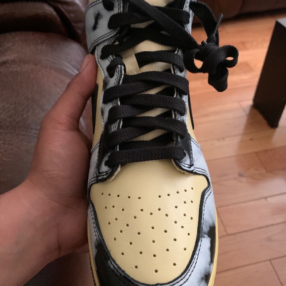 Nike Dunk High 1985 Black Acid Wash - Picture 3 of 6